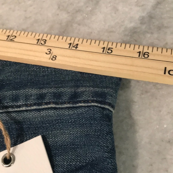 New Rivet & Thread Jeans Womens 27 Selvedge Lasso Wide Leg Distressed Stretch - Picture 10 of 11